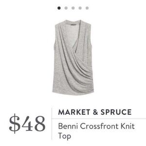 Market & Spruce crossover top. New with tags. Size medium.